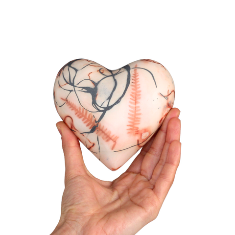 Heart L Saggar Fired