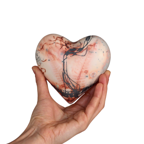 Heart L Saggar Fired