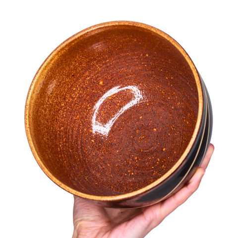 Bowl Orange Waves