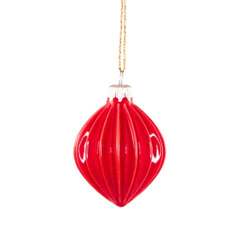 Porcelain Christmas Bauble - Pomegranate Flame