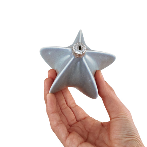 Porcelain Christmas Bauble - Dusty Sky