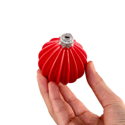 Porcelain Christmas Bauble - Pomegranate Flame