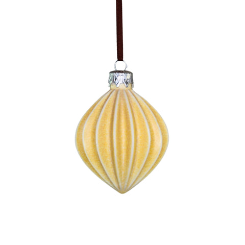 Porcelain Christmas Bauble - Buttercup