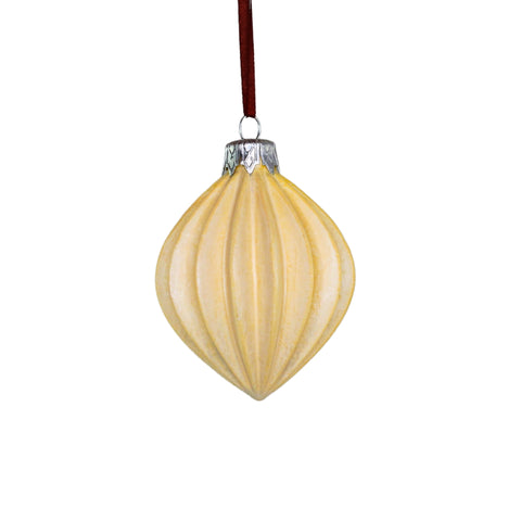Porcelain Christmas Bauble - Dawn Petal