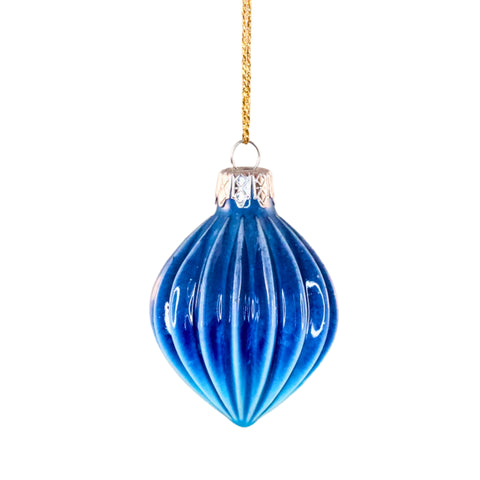 Porcelain Christmas Bauble - Northern Blue