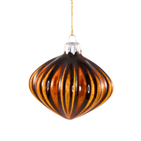 Porcelain Christmas Bauble - Molten Bark