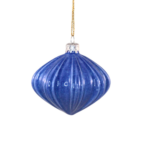 Porcelain Christmas Bauble - Blue Dusk