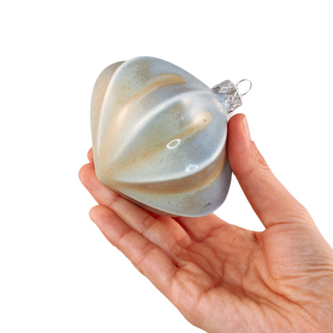 Porcelain Christmas Bauble - Blue Dune