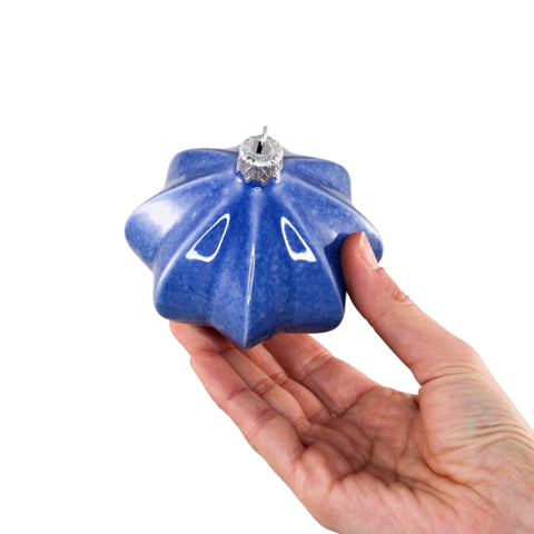 Porcelain Christmas Bauble - Blue Forest