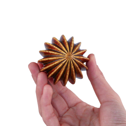 Porcelain Christmas Bauble - Amber Flame