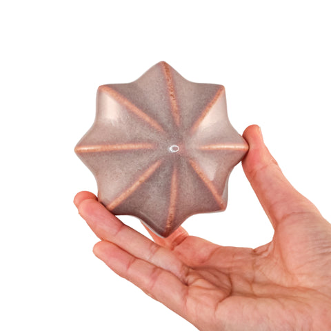 Porcelain Christmas Bauble - Mauve Shadow