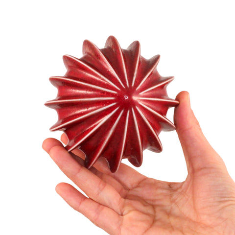 Porcelain Christmas Bauble - Deep Currant