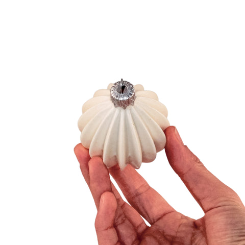 Porcelain Christmas Bauble - Winter Pearl