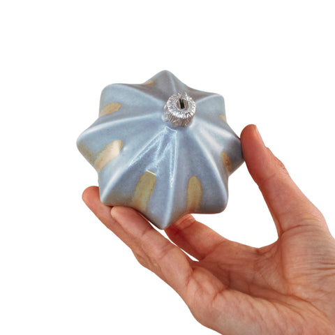 Porcelain Christmas Bauble - Blue Dune