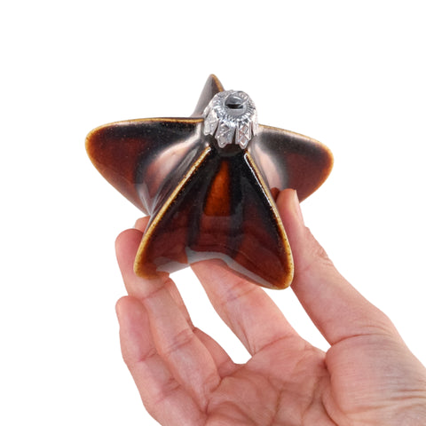 Porcelain Christmas Bauble - Volcanic Amber