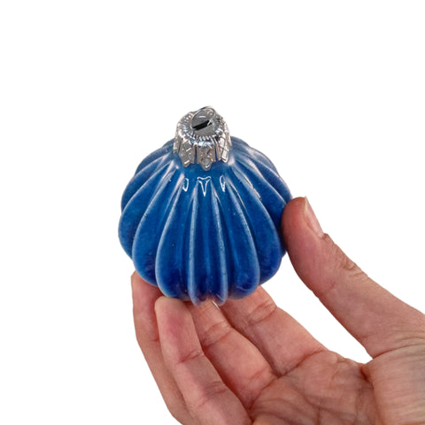 Porcelain Christmas Bauble - Northern Blue