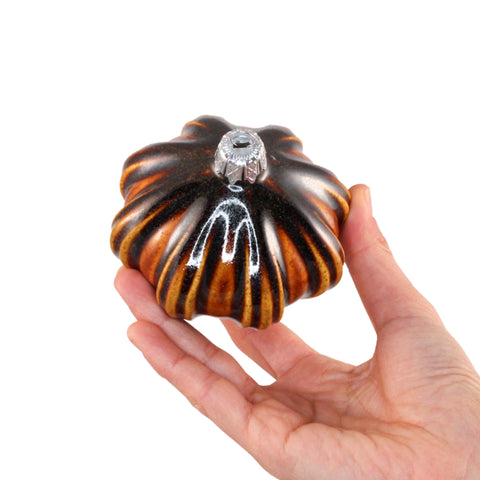 Porcelain Christmas Bauble - Molten Bark