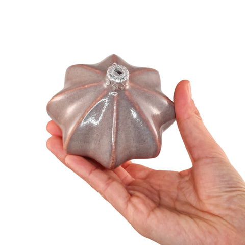Porcelain Christmas Bauble - Mauve Shadow