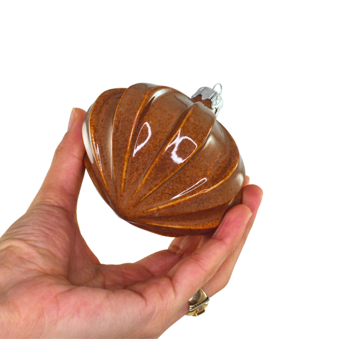 Porcelain Christmas Bauble - Toffee