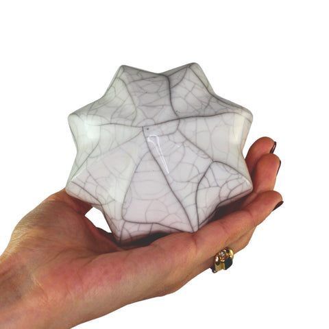 Porcelain Christmas Bauble - Raku