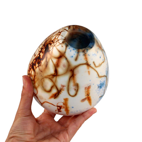 Saggar fired vase