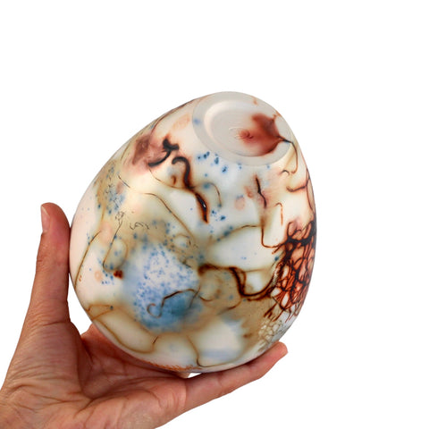 Saggar fired vase