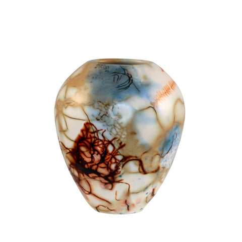 Saggar fired vase