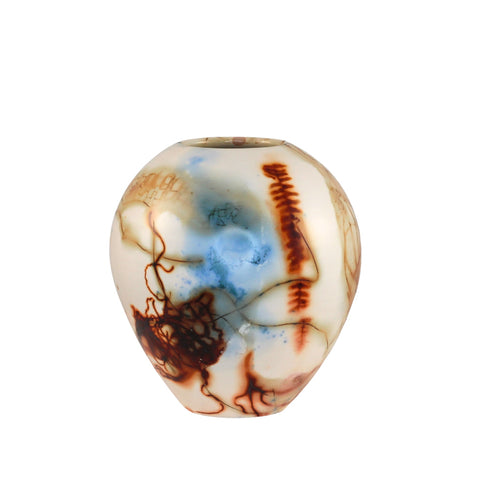 Saggar fired vase