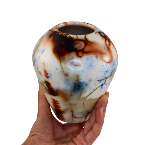 Saggar fired vase