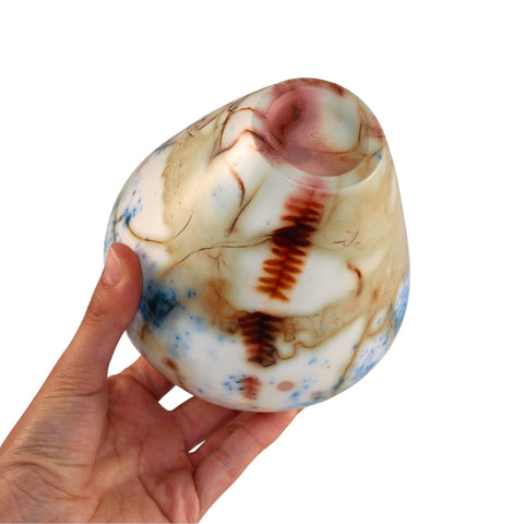 Saggar fired vase
