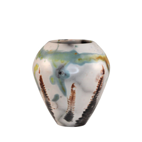 Saggar fired vase