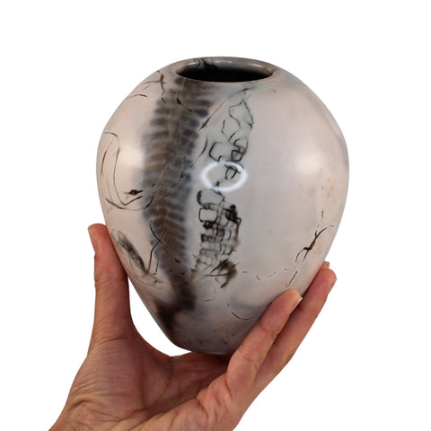 Saggar fired vase