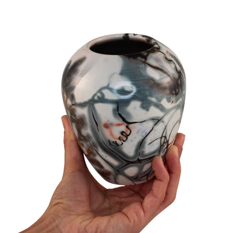 Saggar fired vase
