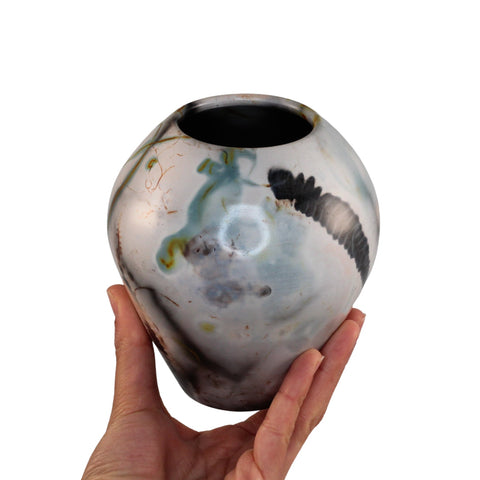 Saggar fired vase