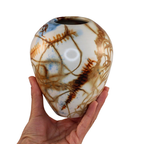 Saggar fired vase