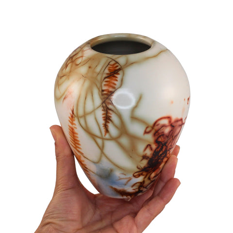 Saggar fired vase