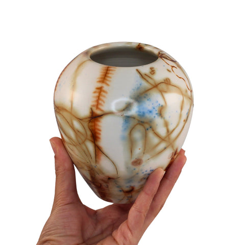 Saggar fired vase