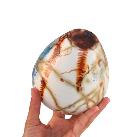 Saggar fired vase