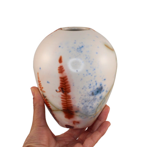 Saggar fired vase
