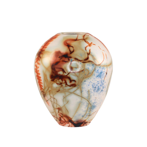 Saggar fired vase