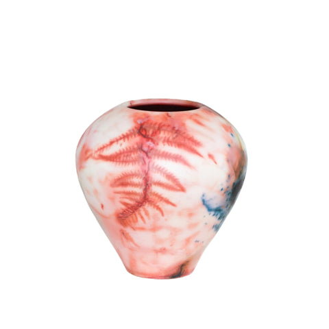 Saggar fired vase