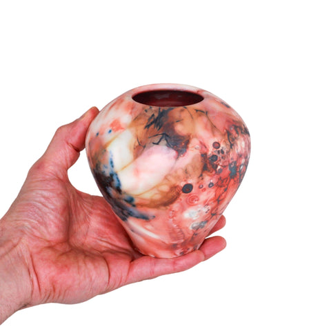 Saggar fired vase