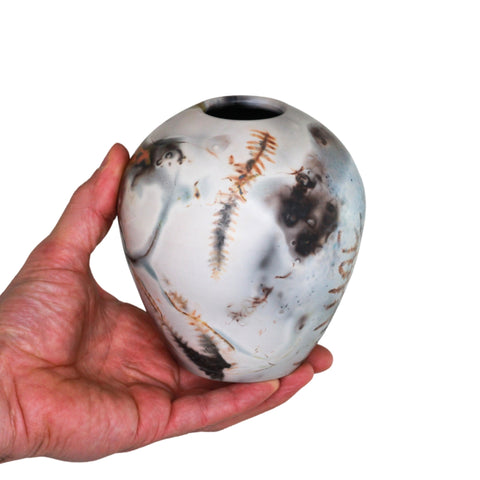 Saggar fired vase