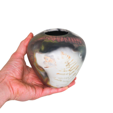 Saggar fired vase