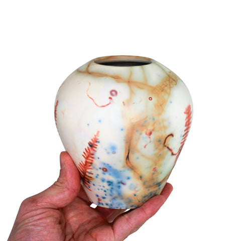 Saggar fired vase