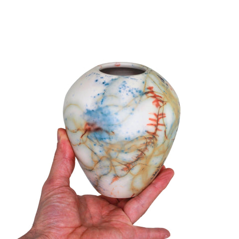 Saggar fired vase