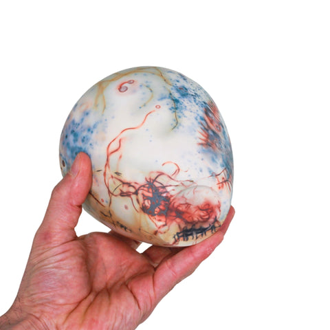 Saggar fired vase