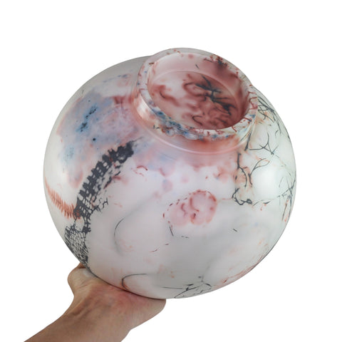 Saggar fired vase