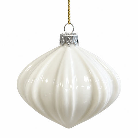 Porcelain Christmas Bauble - Snowdrop