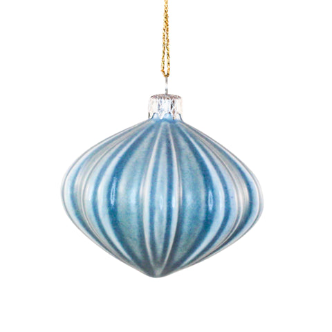 Porcelain Christmas Bauble - Smoky Moon